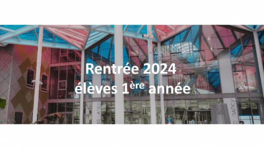 Rentrée 2024 - élèves de 1ère année