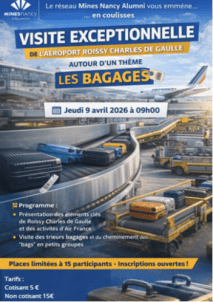 Visite exceptionnelle de l’Aéroport Roissy Charles de Gaulle autour d’un thème : les bagages.