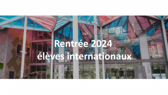 Rentrée 2024 - élèves internationaux